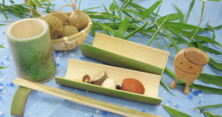 竹の食器